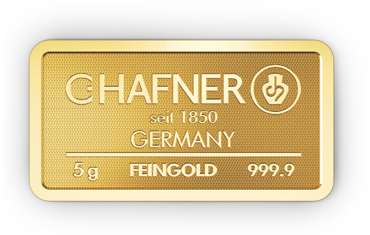 5g Goldbarren C.Hafner