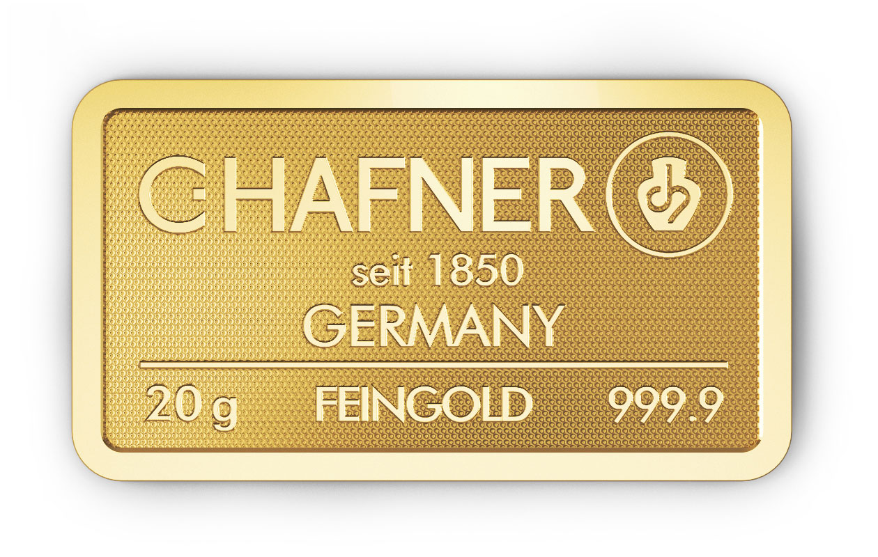 20g Goldbarren C.Hafner