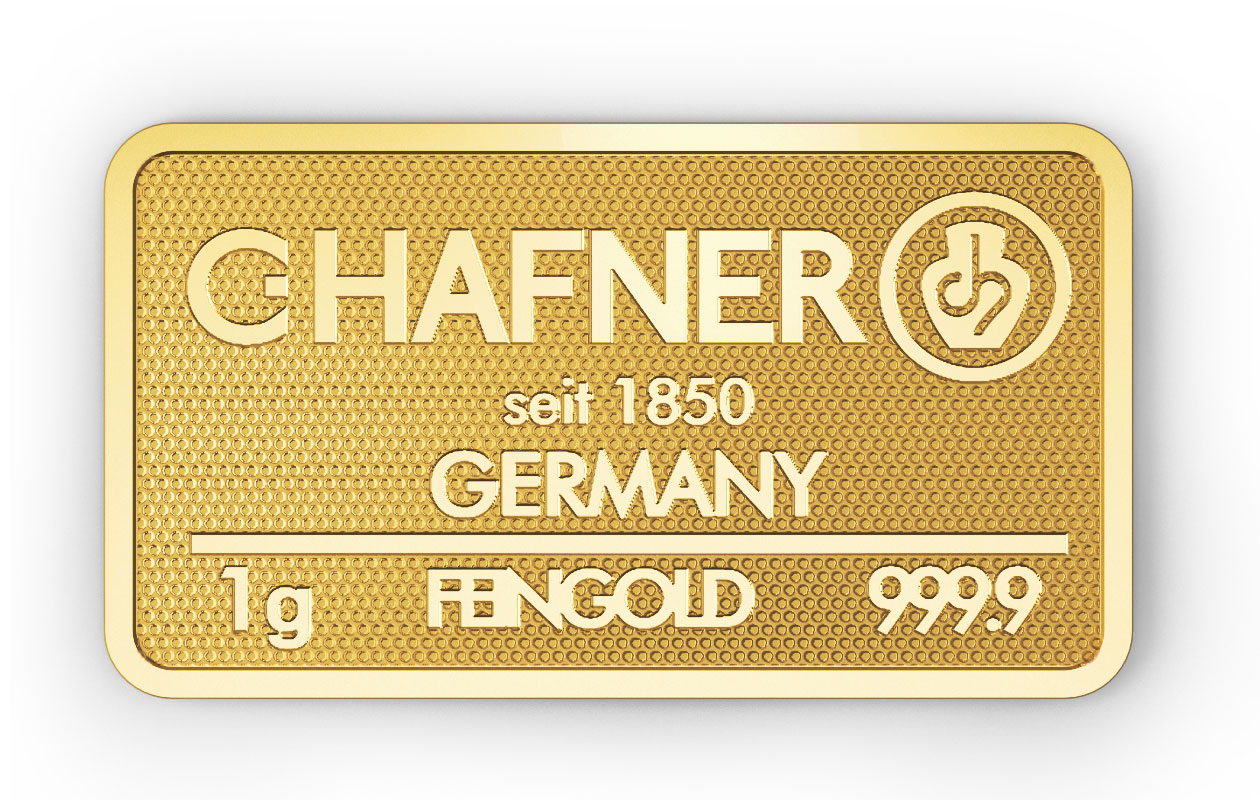 1g Goldbarren C.Hafner